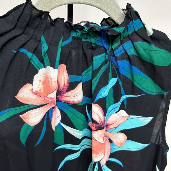 Worthington Semi Sheer Sleeveless Blouse Sz S - Picture 2 of 9